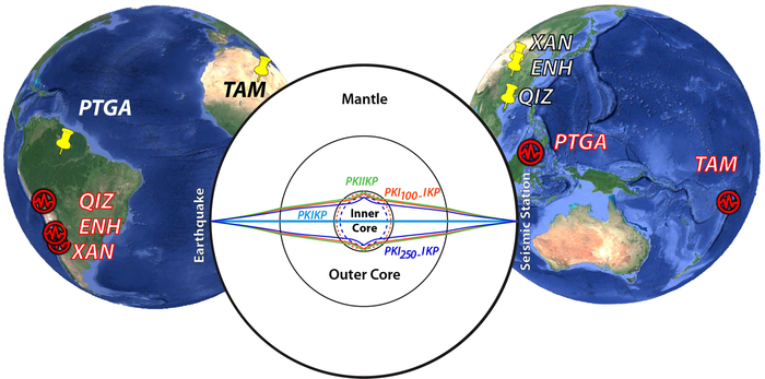 Earthquake and seismic station locations