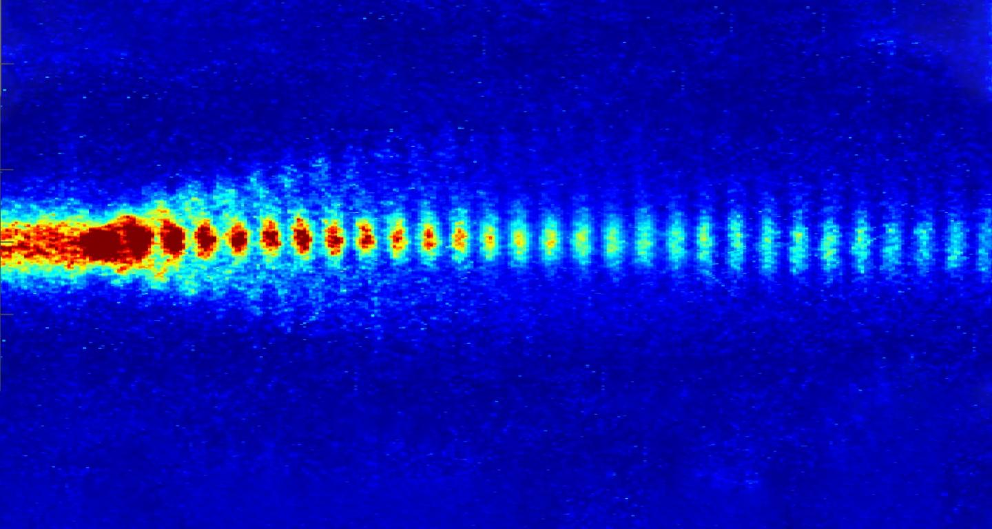 Proton bunches in sync