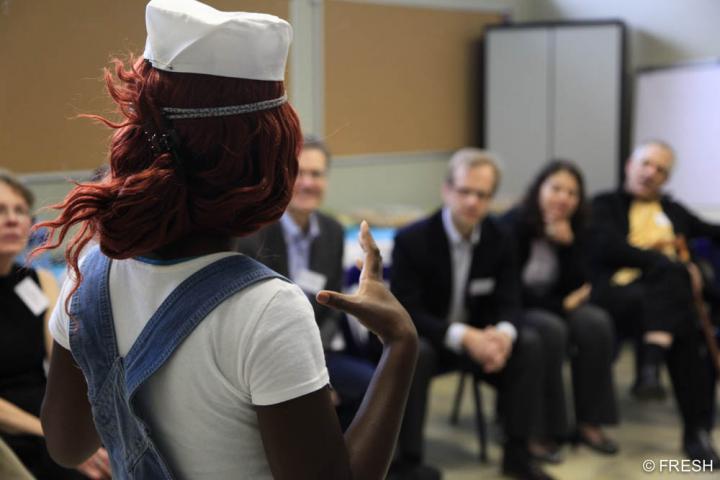 FRESH Participant Addresses Visitors