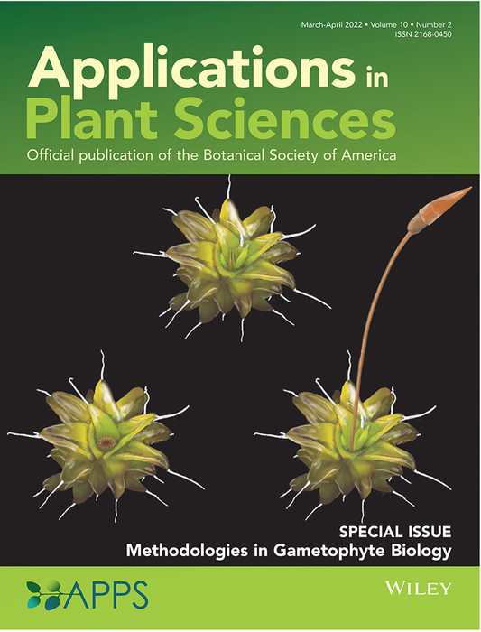 Cover of the March-April issue of  <i>Applications in Plant Sciences</i>