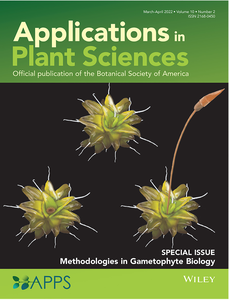 Cover of the March-April issue of  <i>Applications in Plant Sciences</i>