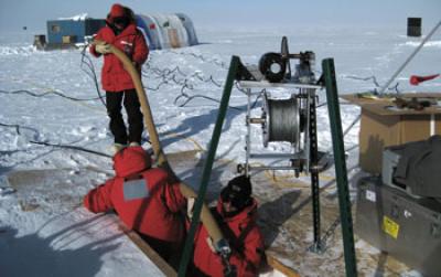 Researchers Sample Ice at the South Pole