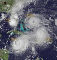 Hurricanes in 2004