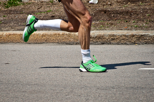 Long-distance marathon running can cause damage and fatigue to foot muscles