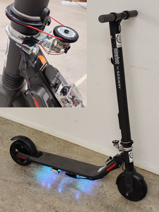 The scooter used in the research