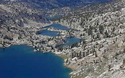 Sixty Lakes Basin of Kings Canyon National Park in Sierra Nevada