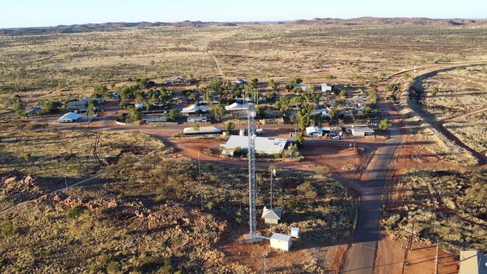 Aerial shot of one of the research sites Yuelamu