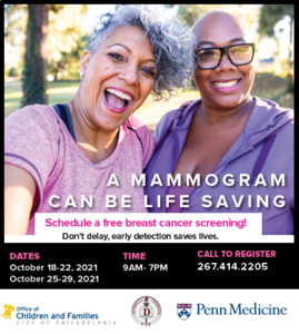 Penn Medicine and Siemens Healthineers Offer Mobile 3D Mammography  Screenings for Underserved Patients During Breast Cancer Awareness Month