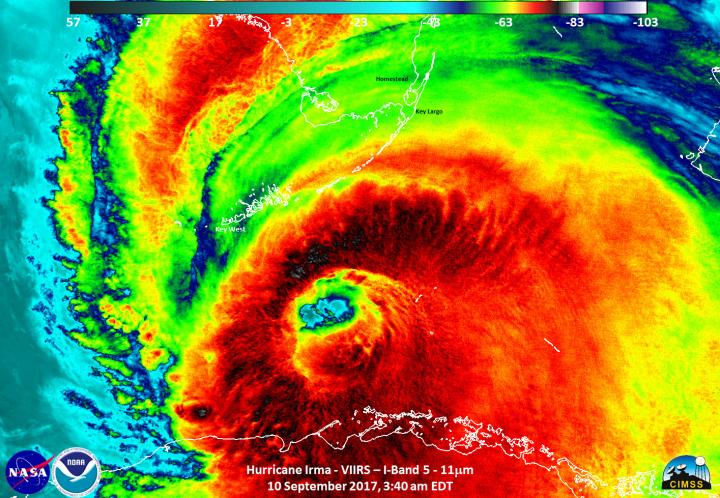 Suomi NPP Infrared Image of Irma
