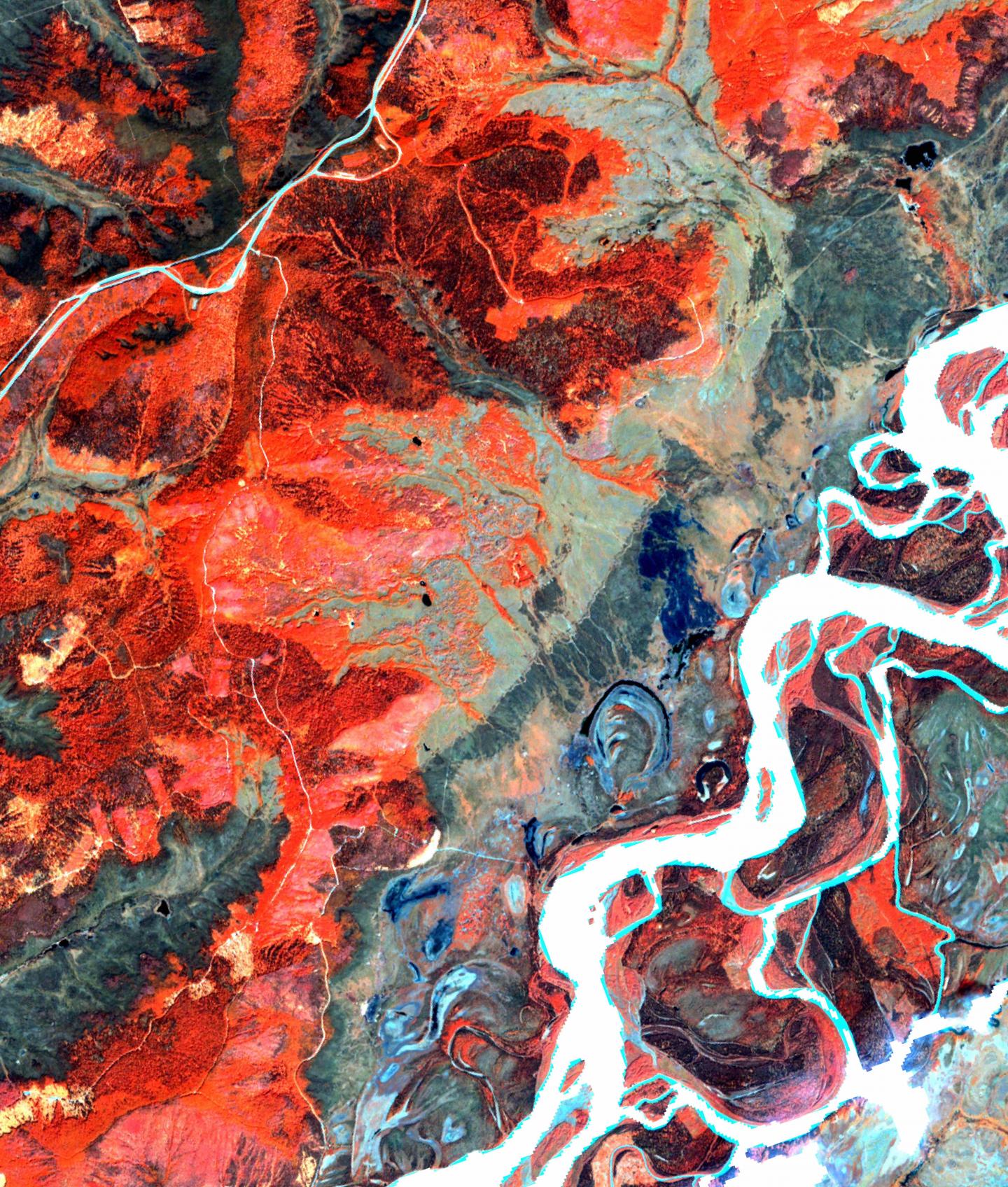 Satellite image of Bonanza Creek Experimental Forest
