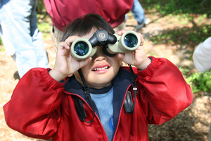 Boy With Binoculars