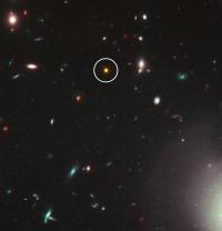 Hubble Space Telescope View of One of the Most Distant and Luminous Quasars Ever Seen