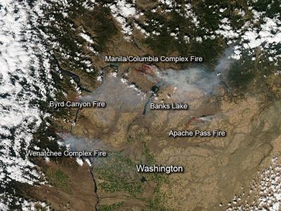 Fires in Central Washington State | EurekAlert!