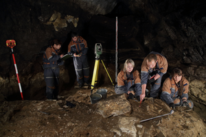 Denisova Cave excavation works