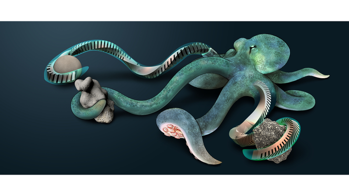 Flexible tentaclelike manipulators driven by air pressure and inspired by nature