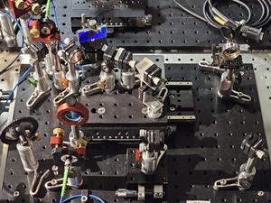 Frequency lens using multiple diffraction on a diffraction grating