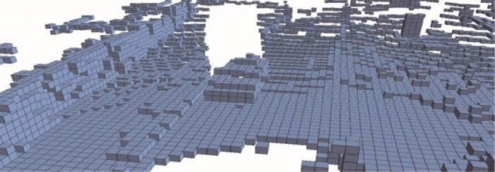 Representation of voxel data