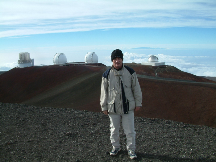 Trevor Barry at the Keck Observatory in Hawaii