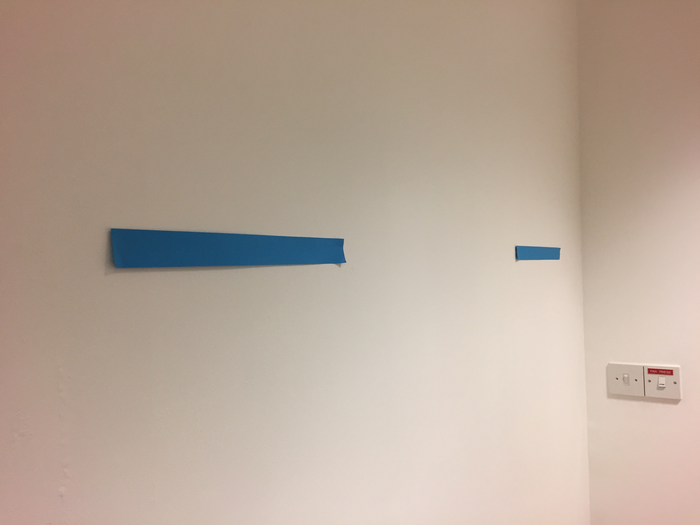 Lines on a wall used in study on how we visualise images we have already seen