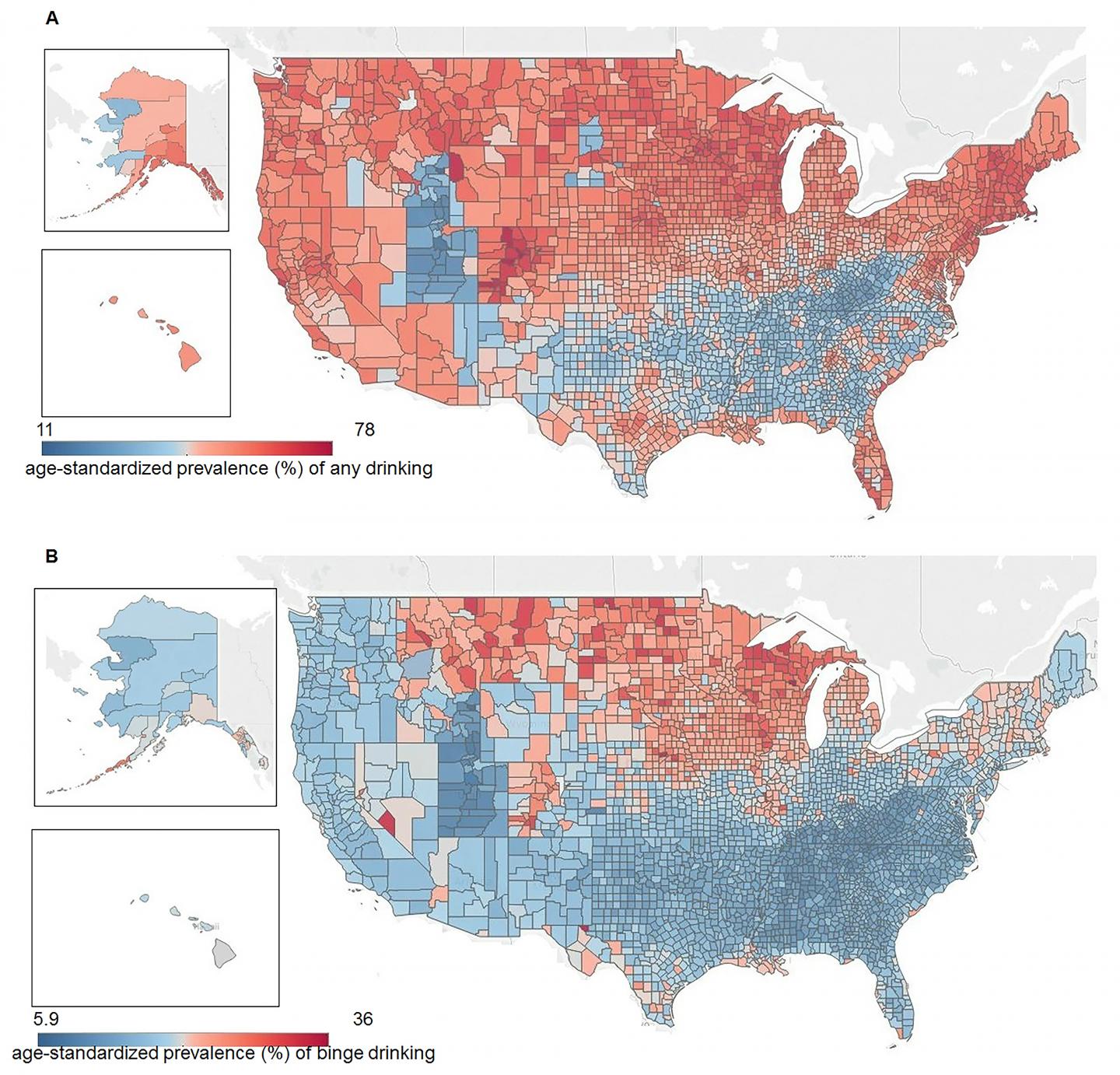 US Map of Drinking Patterns