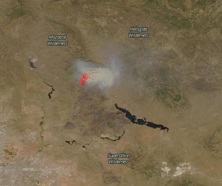 NASA Catches Satellite Image of Bush Fire in Arizona, Nation's Largest Fire At Present