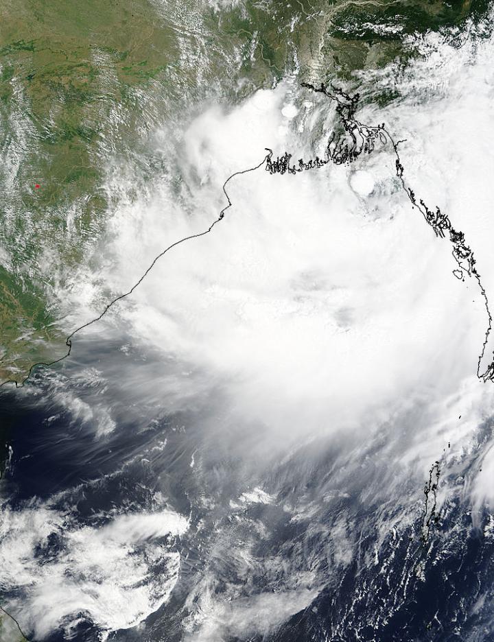 NASA Sees New Tropical Storm Hugging Banglade | EurekAlert!