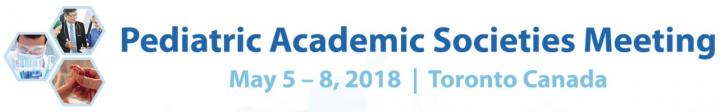 Pediatric Academic Societies 2018 Meeting