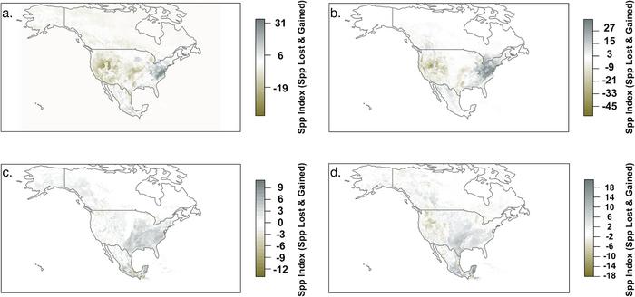 Bee and butterfly records indicate diversity losses in western and southern North America, but extensive knowledge gaps remain