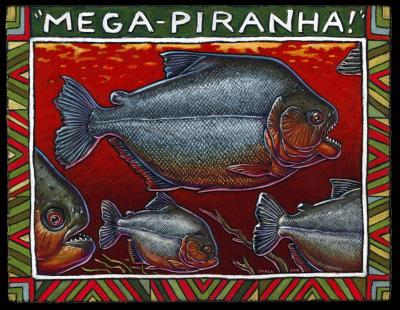 Artist's Rendering of <I>Megapiranha paranensis</I>
