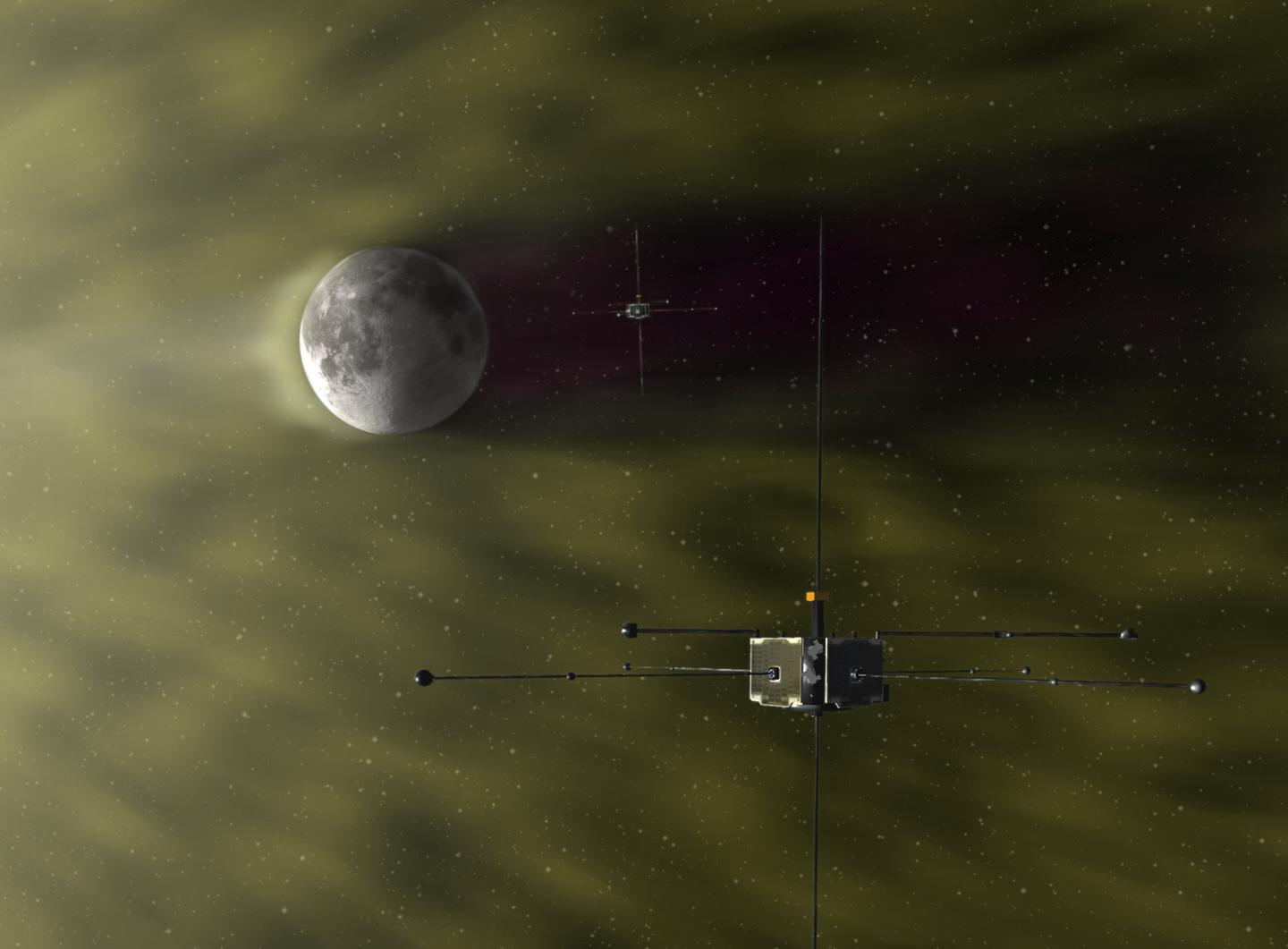 ARTEMIS Spacecraft Orbit the Moon