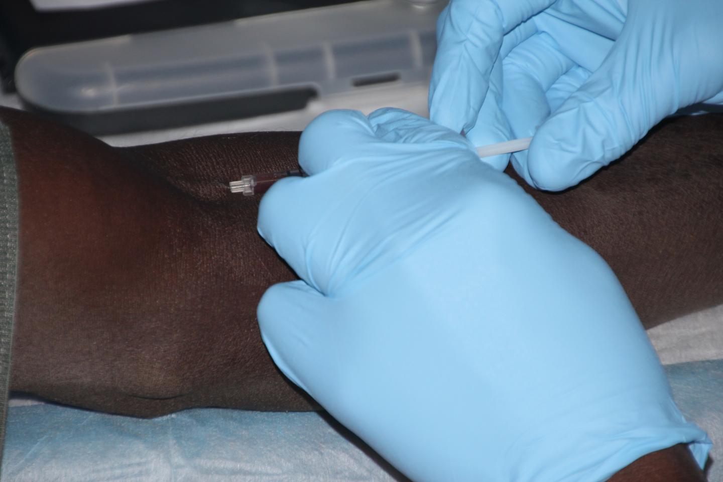 Volunteer Receives Experimental Malaria PfSPZ Vaccine