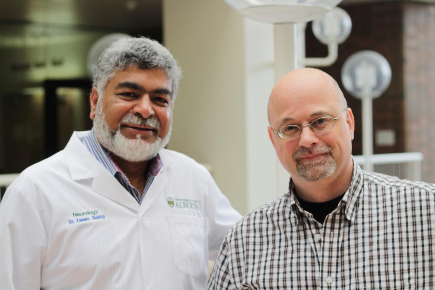 Zaeem Siddiqi and Derrick Blackmore, University of Alberta Faculty of Medicine & Dentistry
