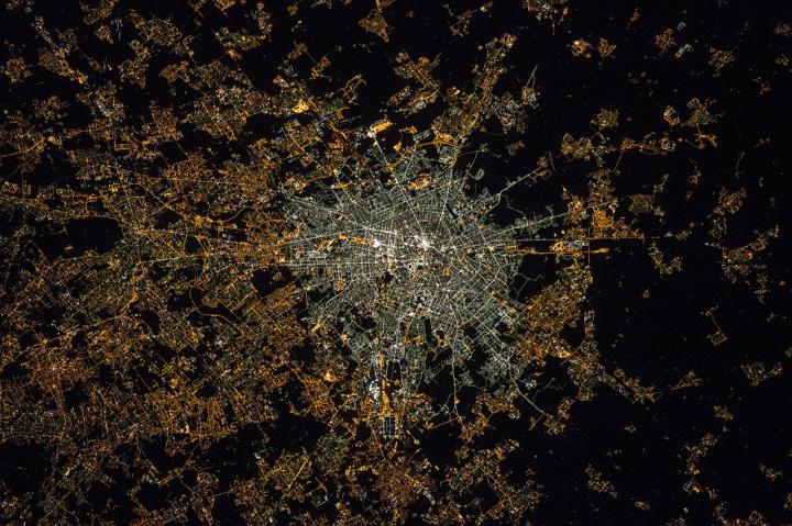 Milan from the ISS in 2015