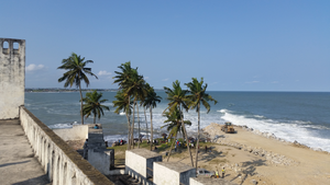 Sea defences at Elmina, Ghana