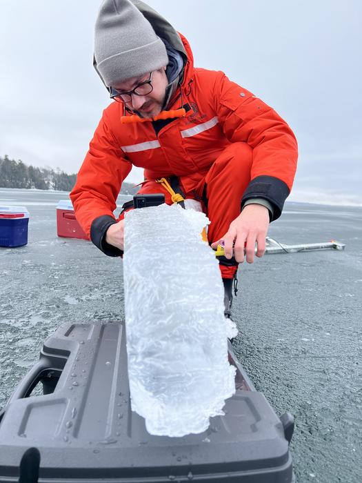 Measuring lake ice