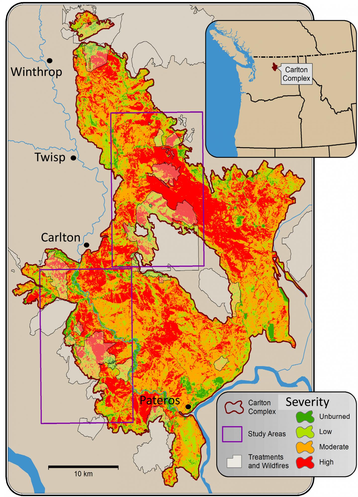 Carlton Complex Map