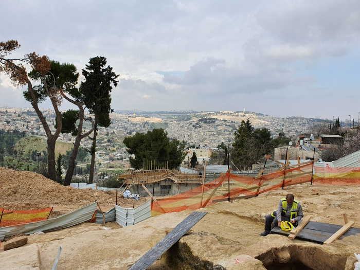 Armon Hanatziv excavation in Jerusalem.
