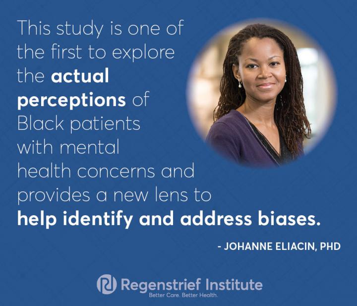 Regenstrief Institute Research Scientist Johanne Eliacin, PhD, is studying Black patients' mental health concerns