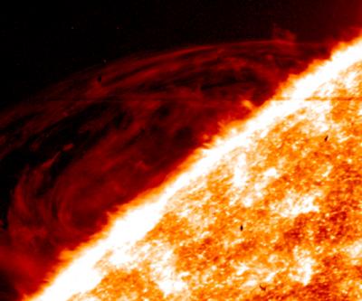 Fine Detail in Images of Prominences in the Sun's Atmosphere