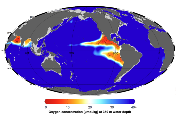 Past open ocean oxygen-deficient zones