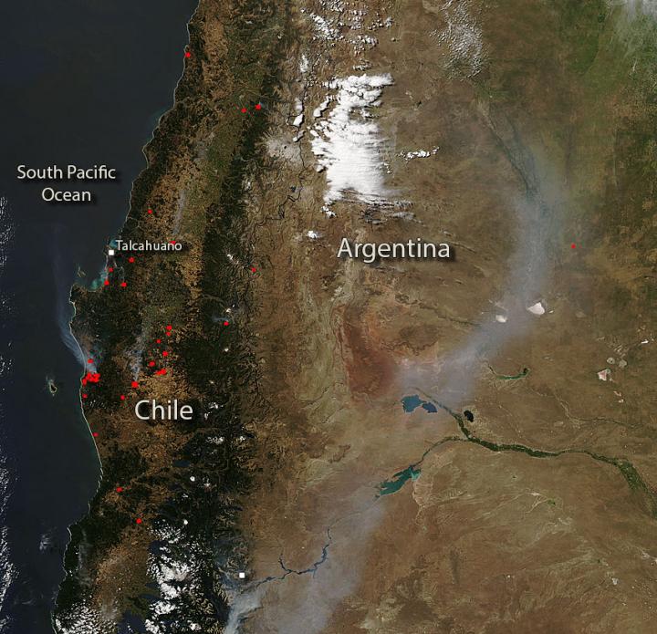 Fires in Central Chile EurekAlert!