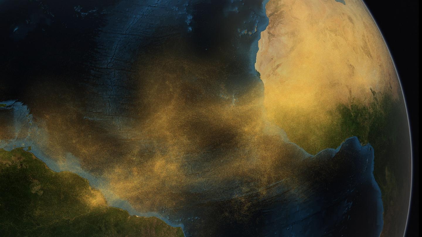 Dust Crossing the Atlantic