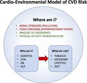 Cardio-environmental model of cardiovascular disease risk