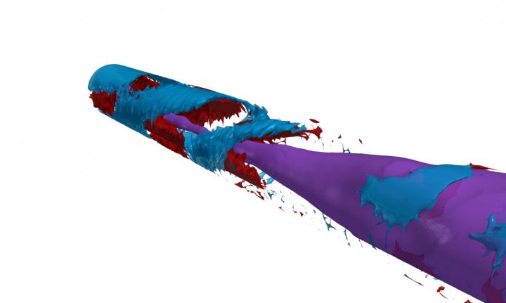 Three-Dimensional Reconstruction of Helical Instability