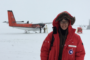 Yuzhen Yan in Antarctica