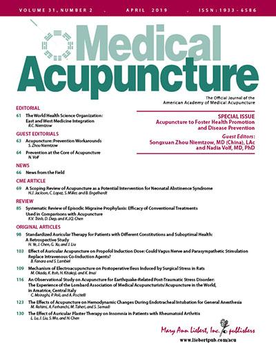 <em>Medical Acupuncture</em>