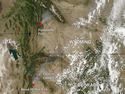 Satellite View Of Utah Nasa Satellite View Of Wildfires In Utah And | Eurekalert!