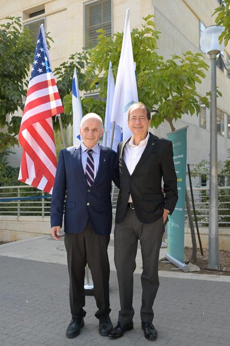 John Paulson and Asher Cohen (President of Hebrew University)