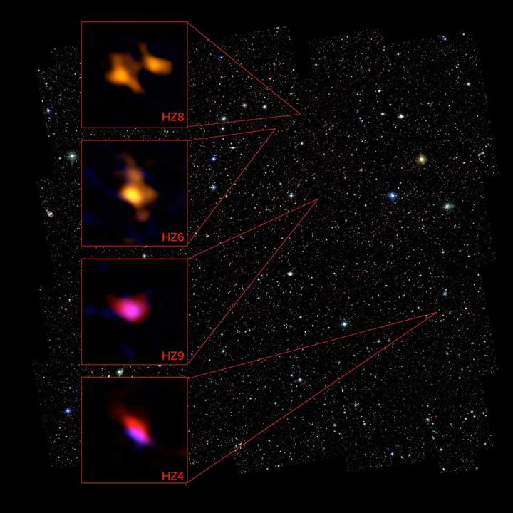 Array of Normal Galaxies Seen When the Universe was Only 1 Billion Years Old