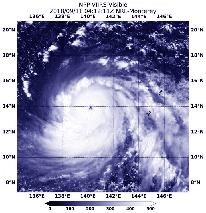 Suomi NPP image of Mangkhut